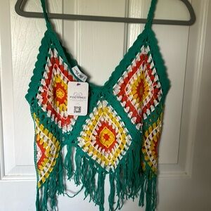 Crochet top boutique style